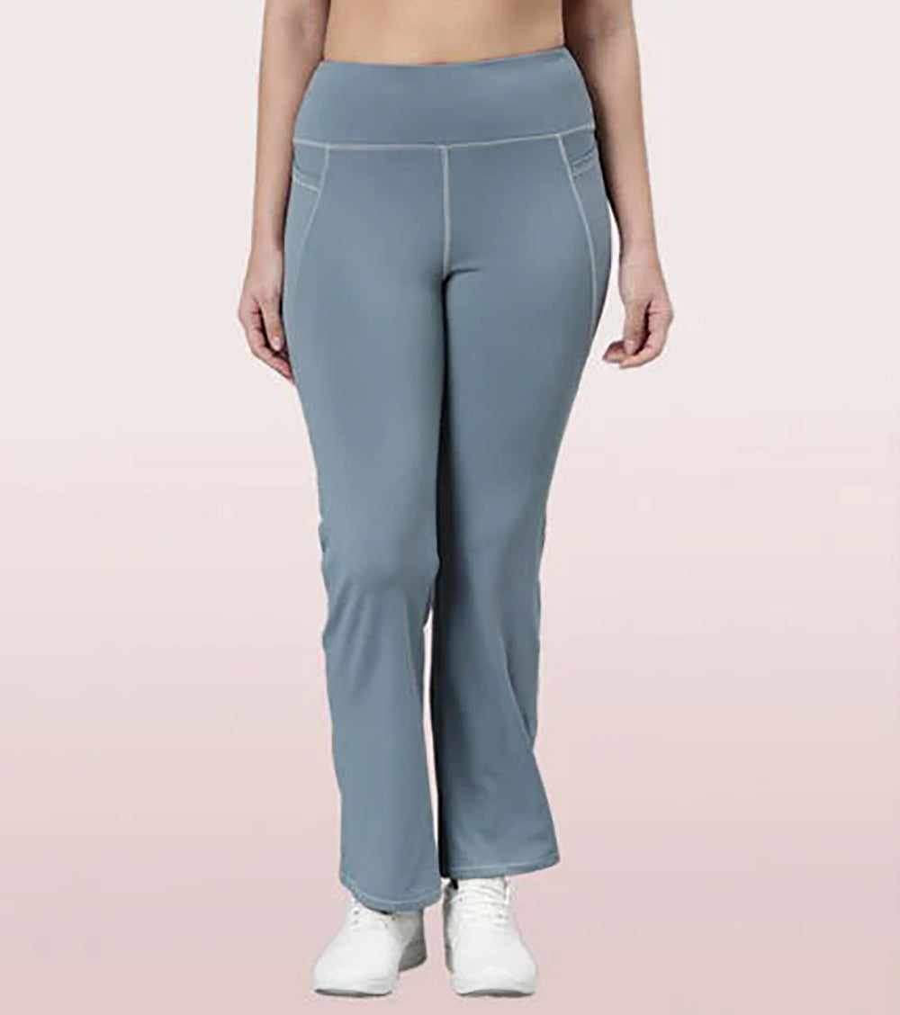 Womens High Waist Bootcut Yoga Pants with Pockets