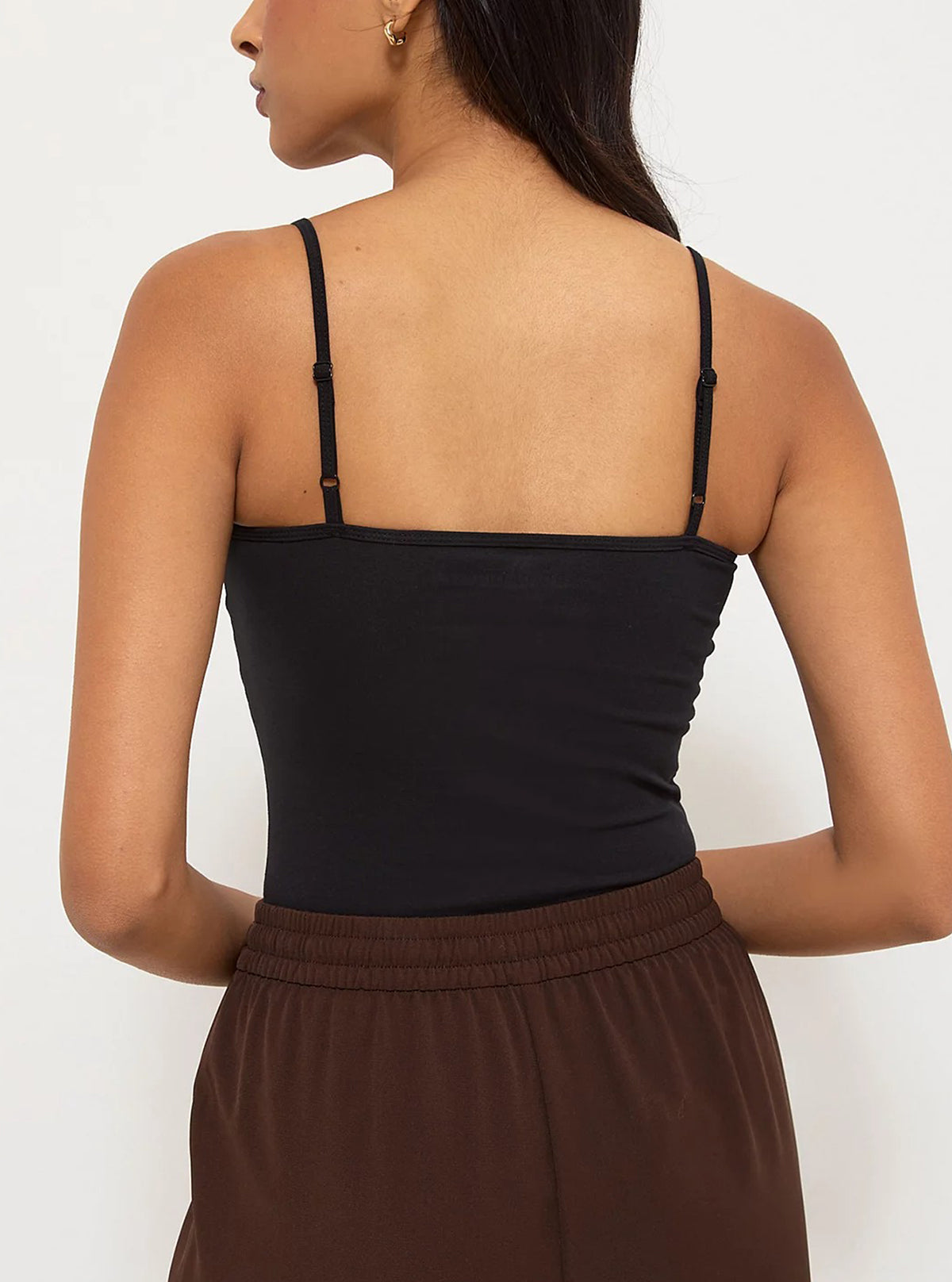 Women's Cotton Scoop Neck Adjustable Spaghetti Strap Cami Tank Tops