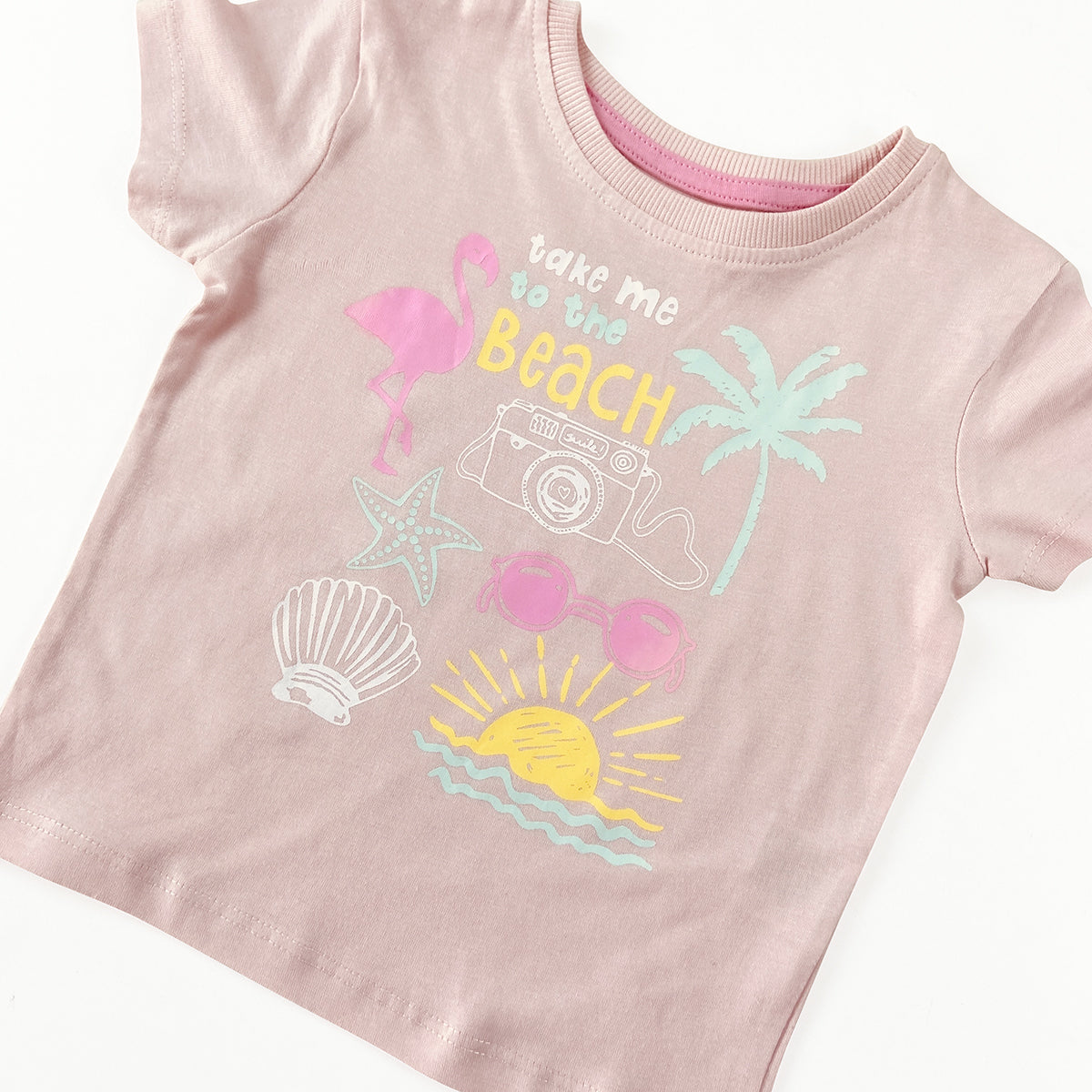 Girls Printed Soft Cotton Short Sleeve T-Shirt