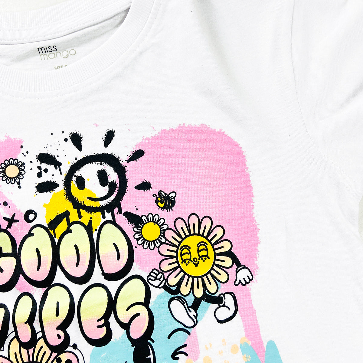 Girls Fun Printed Soft Cotton Short Sleeve Crew Neck T-Shirt (8-16 Years)