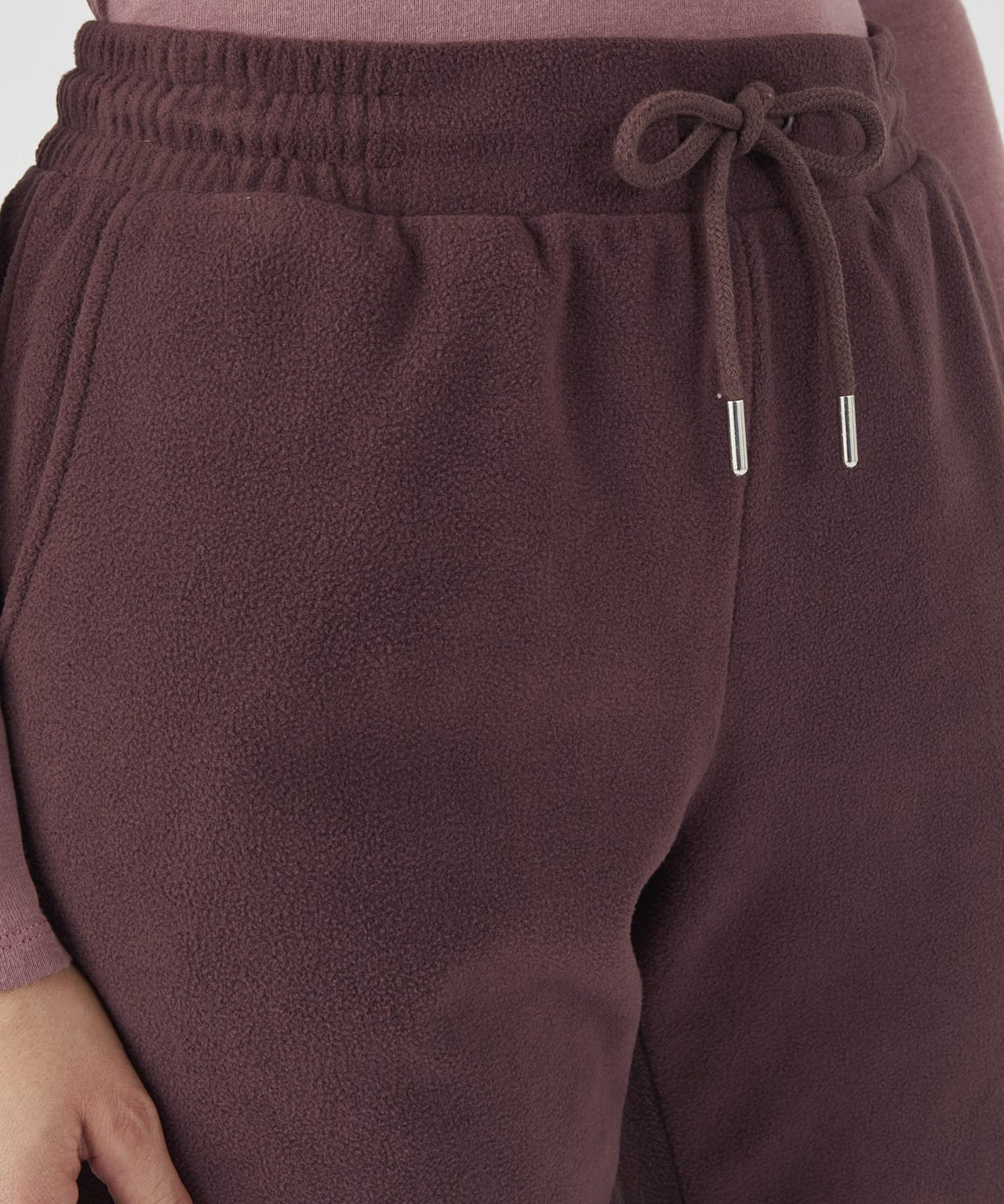 Womens Micro Fleece Straight Leg Pants with Pockets