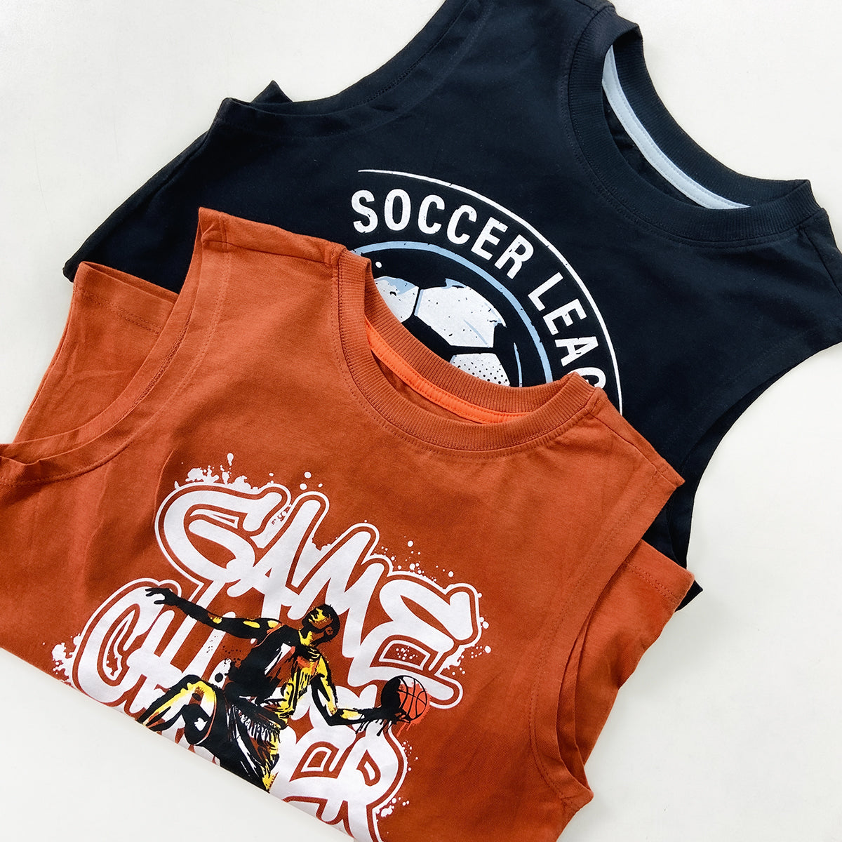 Boys Printed Sleeveless Soft Cotton & Breathable Summer Tank Top