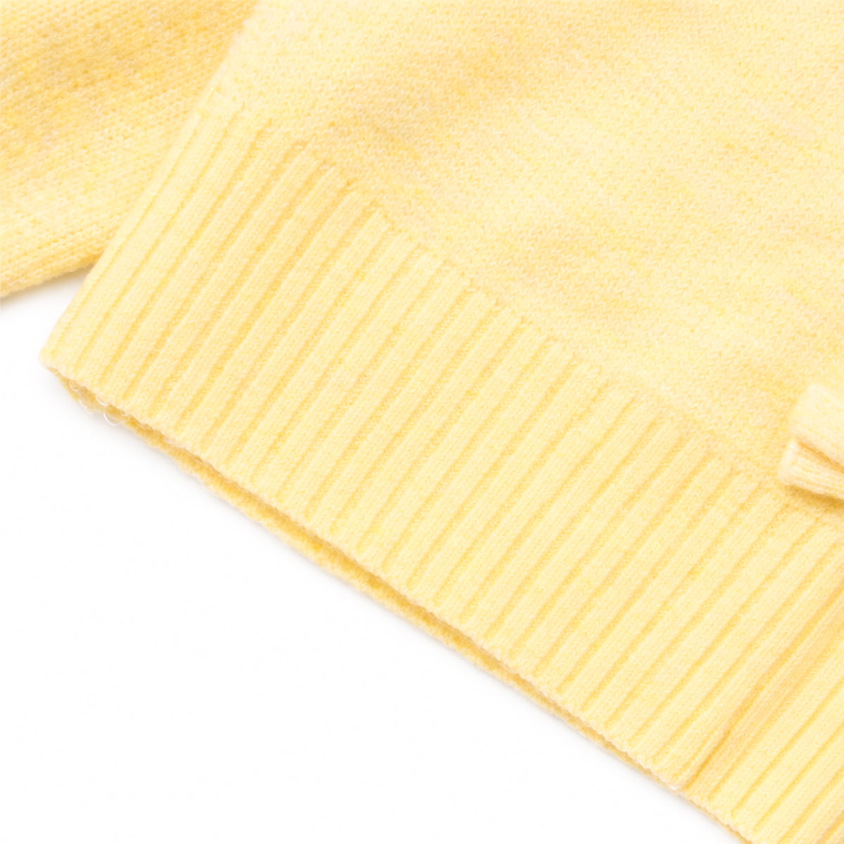 Girls Soft Knit Bow Front Lightweight Long Sleeve Cardigan