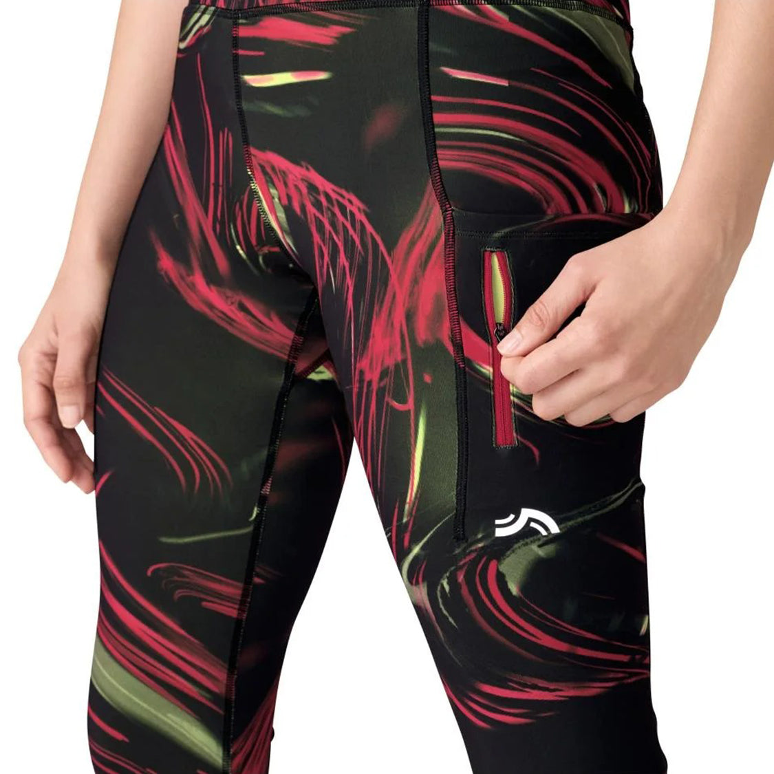Womens Quick-Dry Capri Length Workout Pant with Pocket