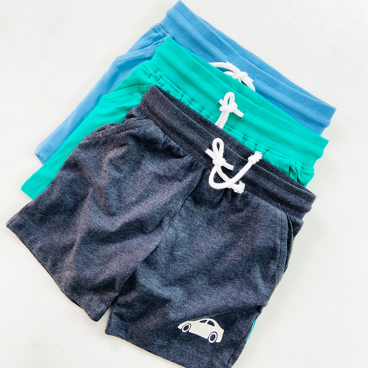 Baby Boys Soft Cotton Summer Shorts with Drawstring