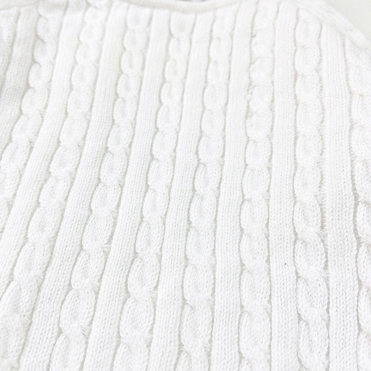 Baby Premium Cable Knit Side-Button Sweater
