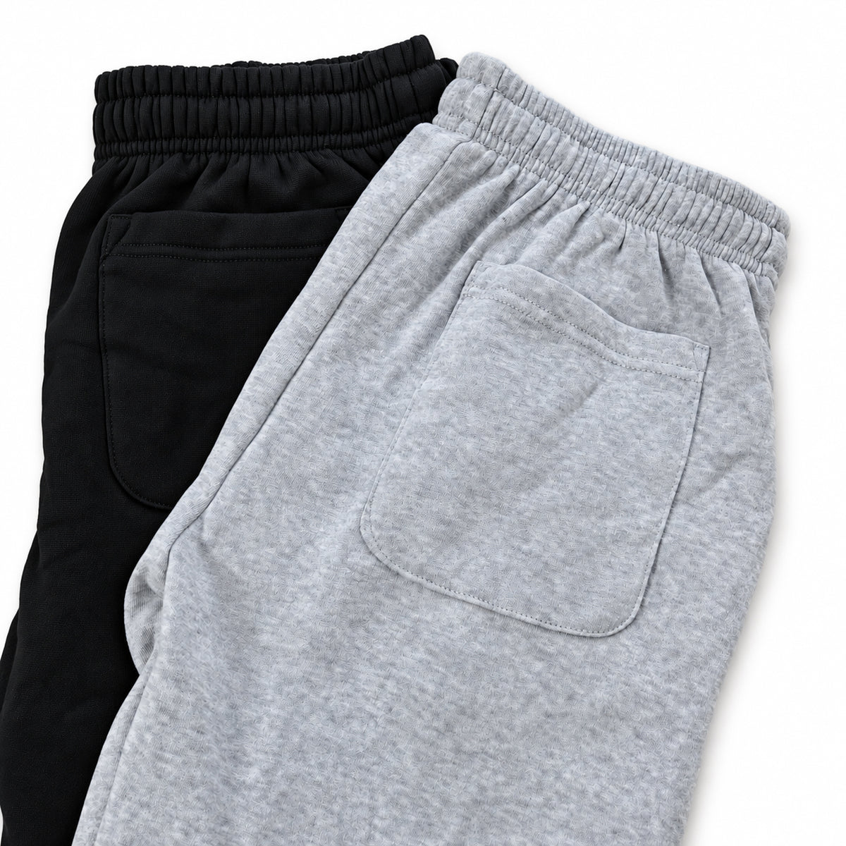 Men’s Elastic Waistband Fleece Jogger Pants With Pockets & Ankle Cuffs