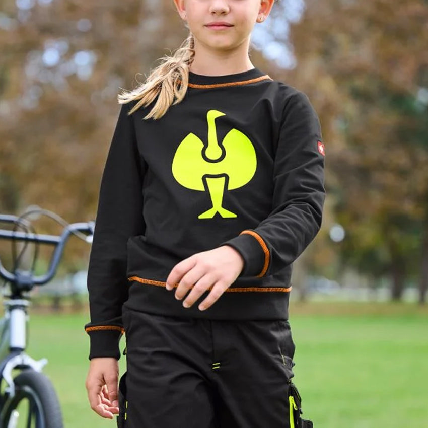 Kids Full Sleeve Printed Cotton Stretch Sweatshirt