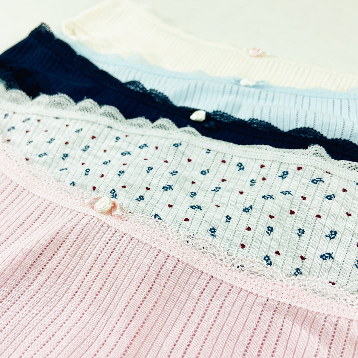 Womens Ribbed Cotton Panty