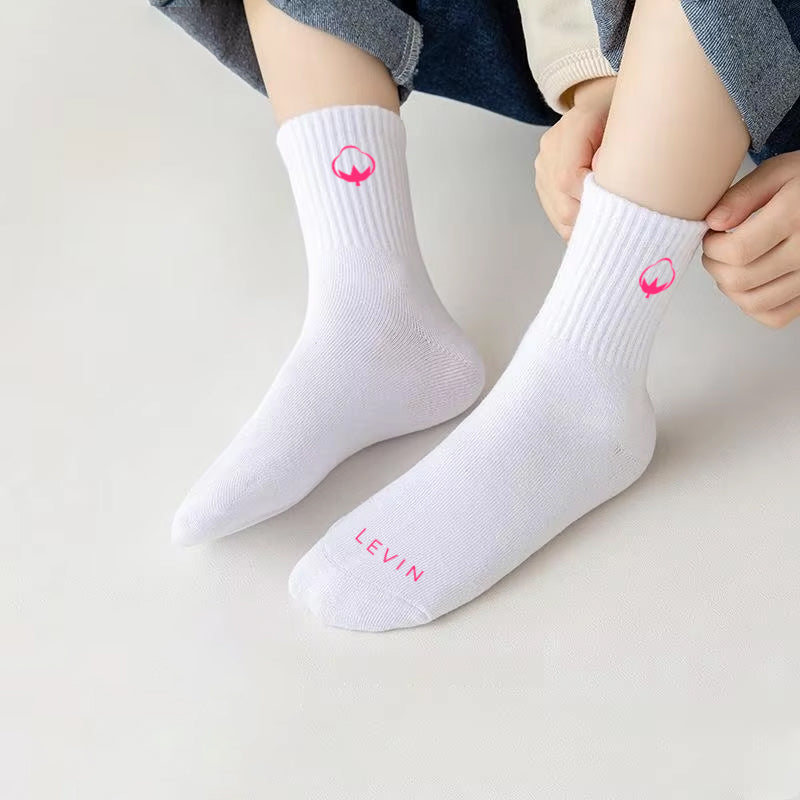 Pack of 3 Girls Premium Short Breathable Basic School Socks (2-14 Years)