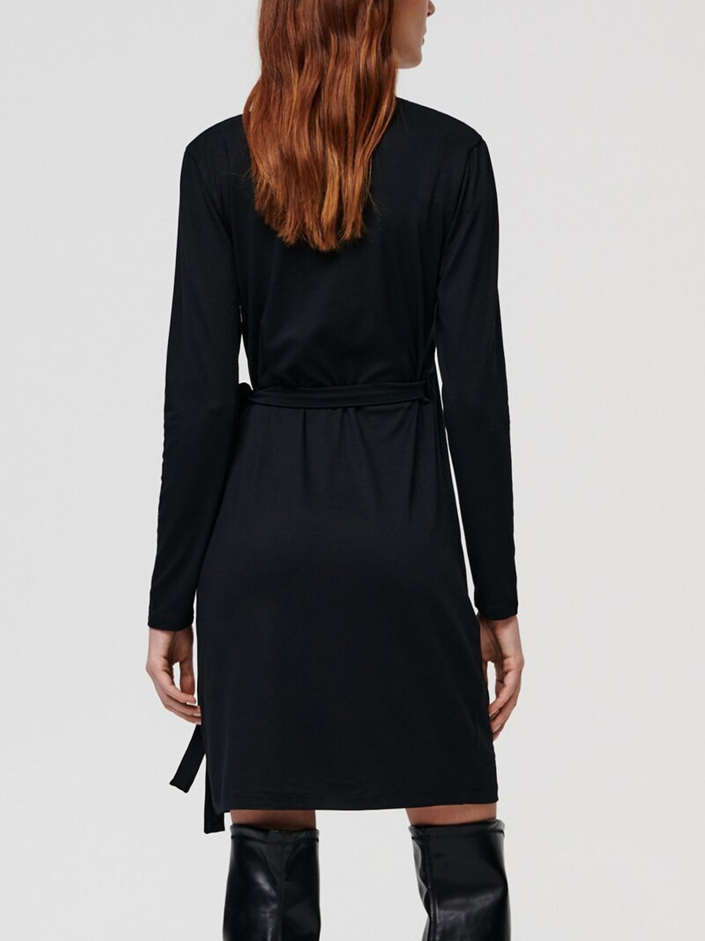 Women’s V-Neck Long Sleeve Wrap Mini Dress
