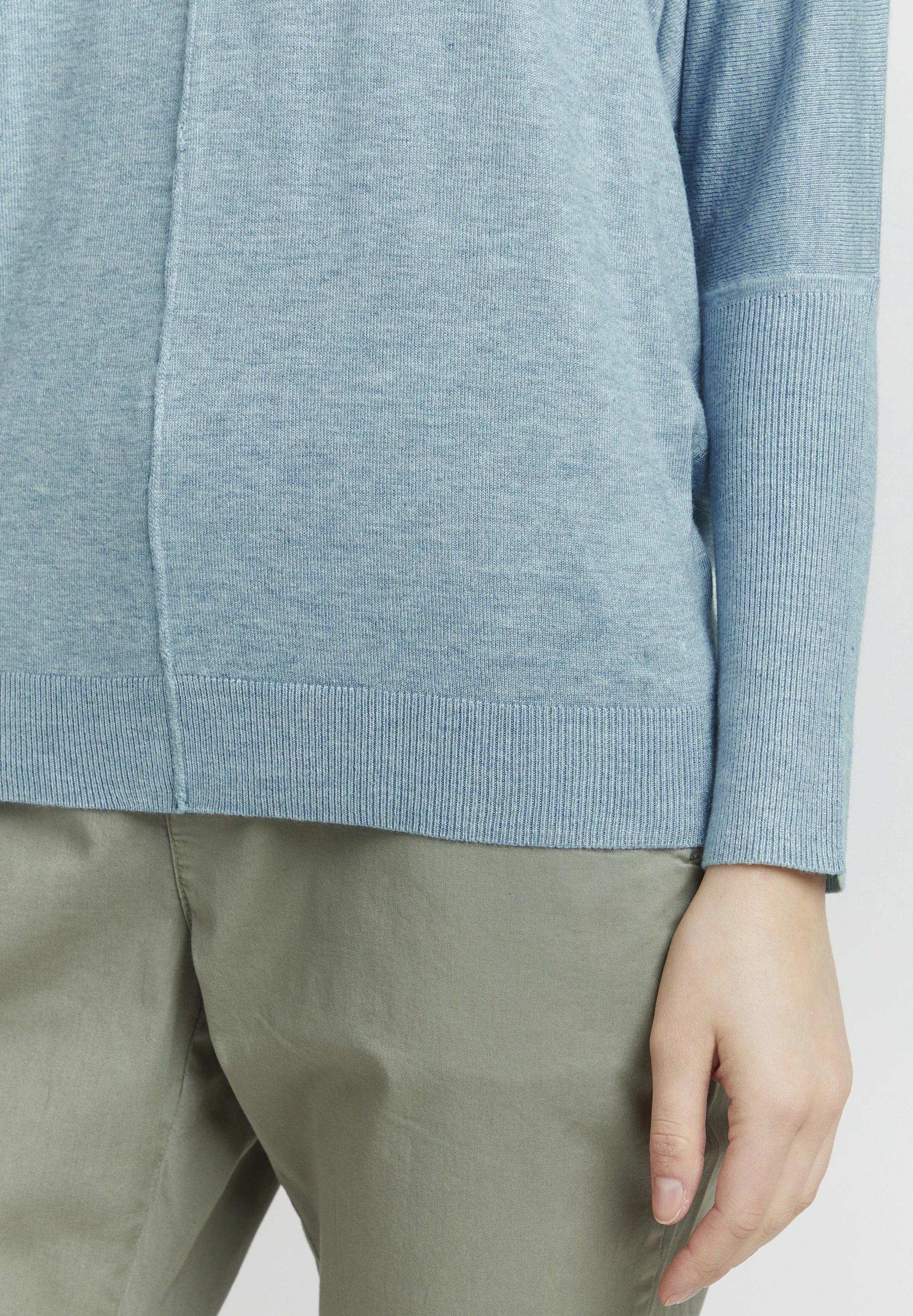 Womens Premium Soft Viscose Knit Crew Neck Sweater