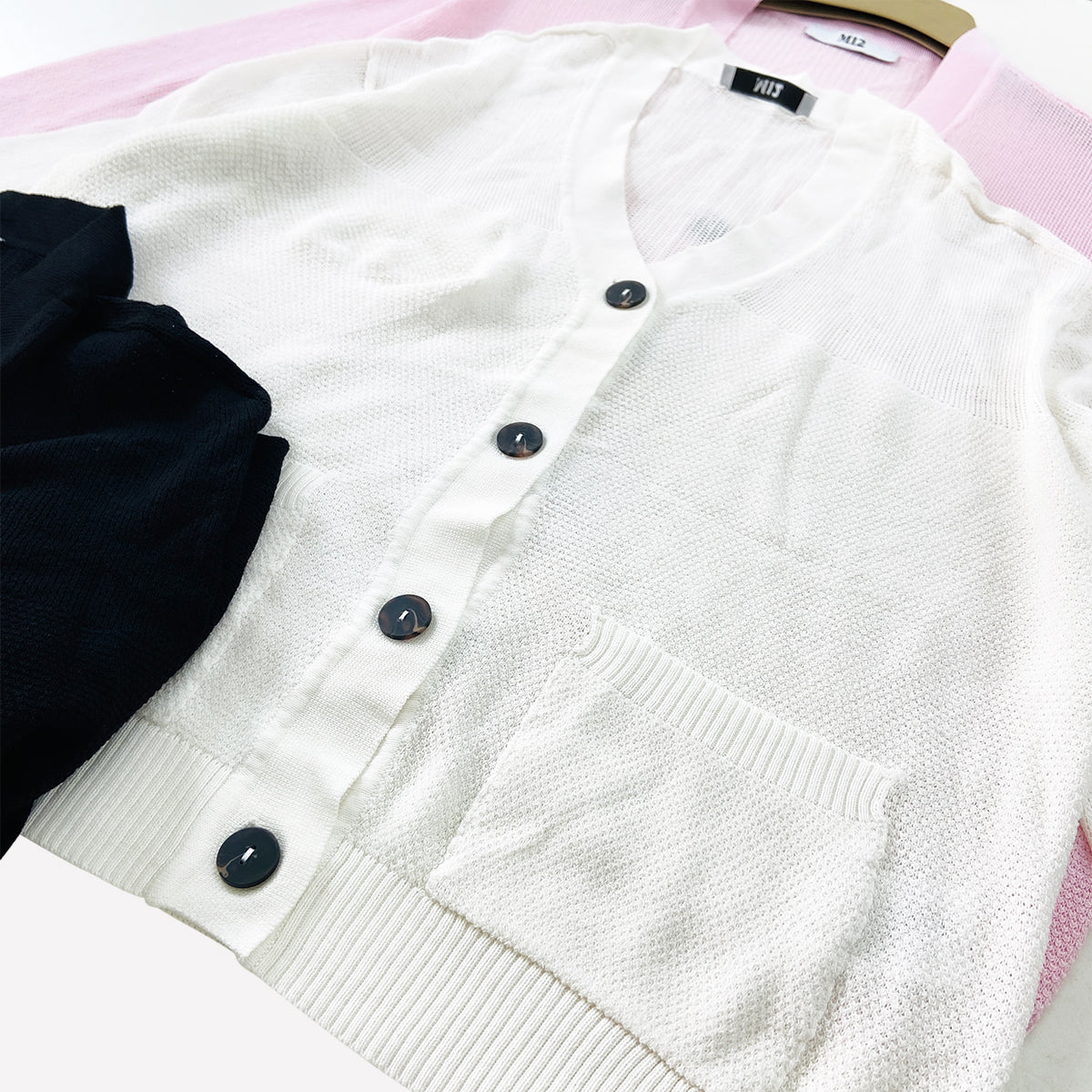 Womens Lightweight Knit Cardigan with Pockets