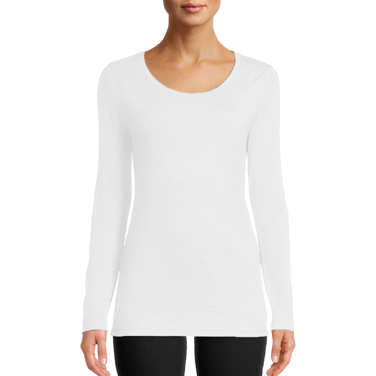 Womens Round Neck Cotton Full Sleeve T-shirt