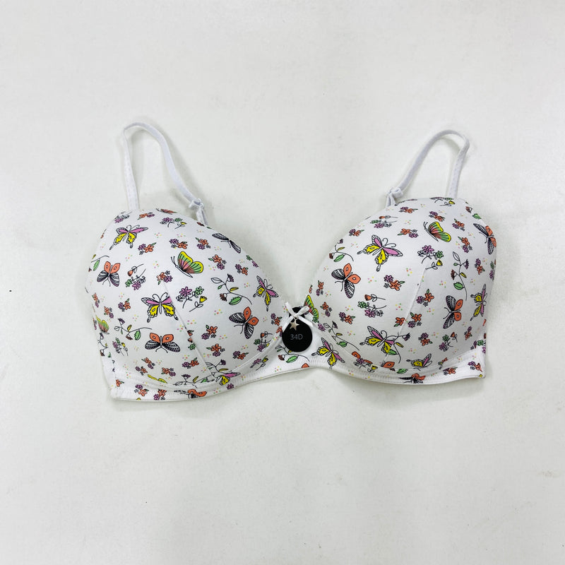 Womens Non Wire Padded Push Up Bra 36 Size
