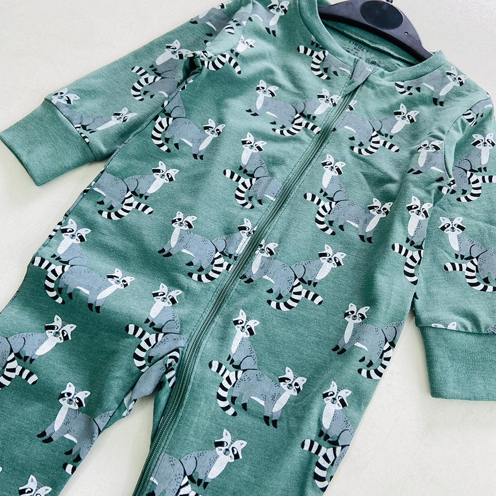 Baby Organic Cotton Printed Sleepsuit Full Body Romper