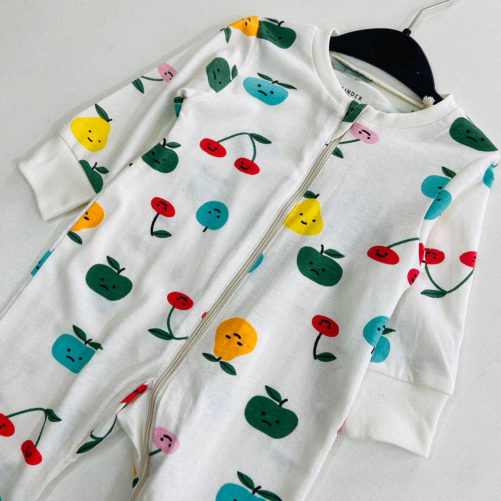 Baby Organic Cotton Printed Sleepsuit Full Body Romper