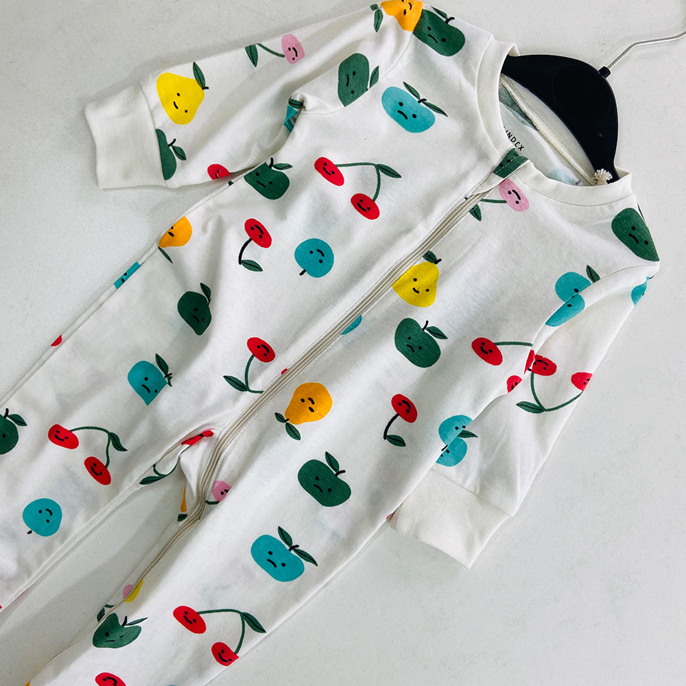 Baby Organic Cotton Printed Sleepsuit Full Body Romper