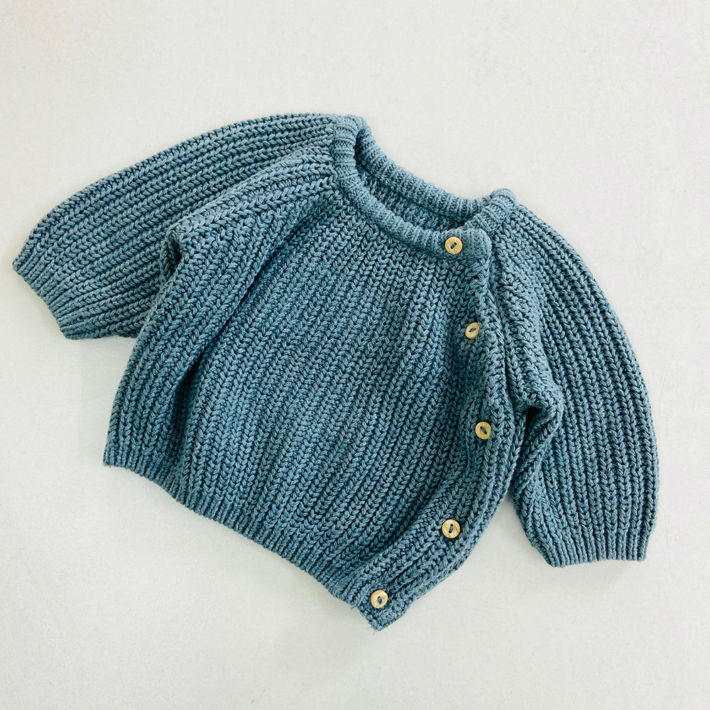 Toddler Baby Long Sleeve Knit Cotton Sweater