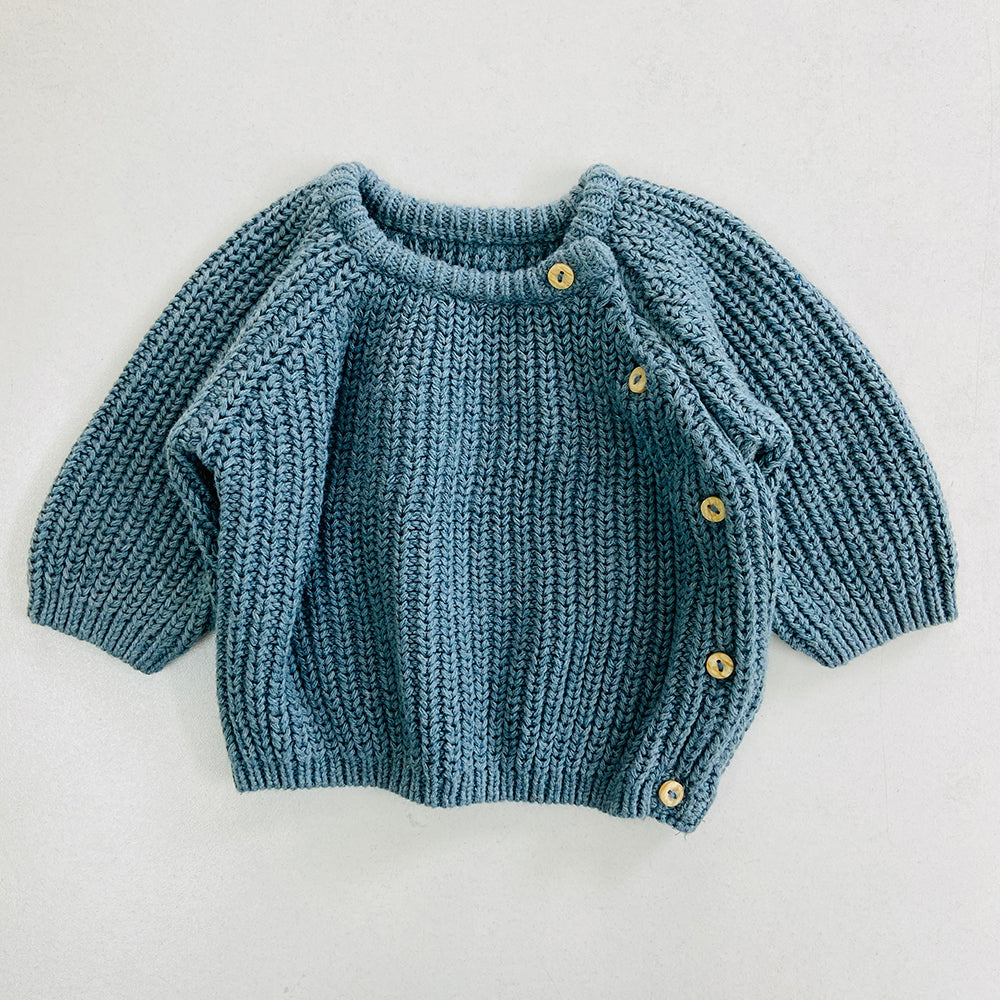 Toddler Baby Long Sleeve Knit Cotton Sweater