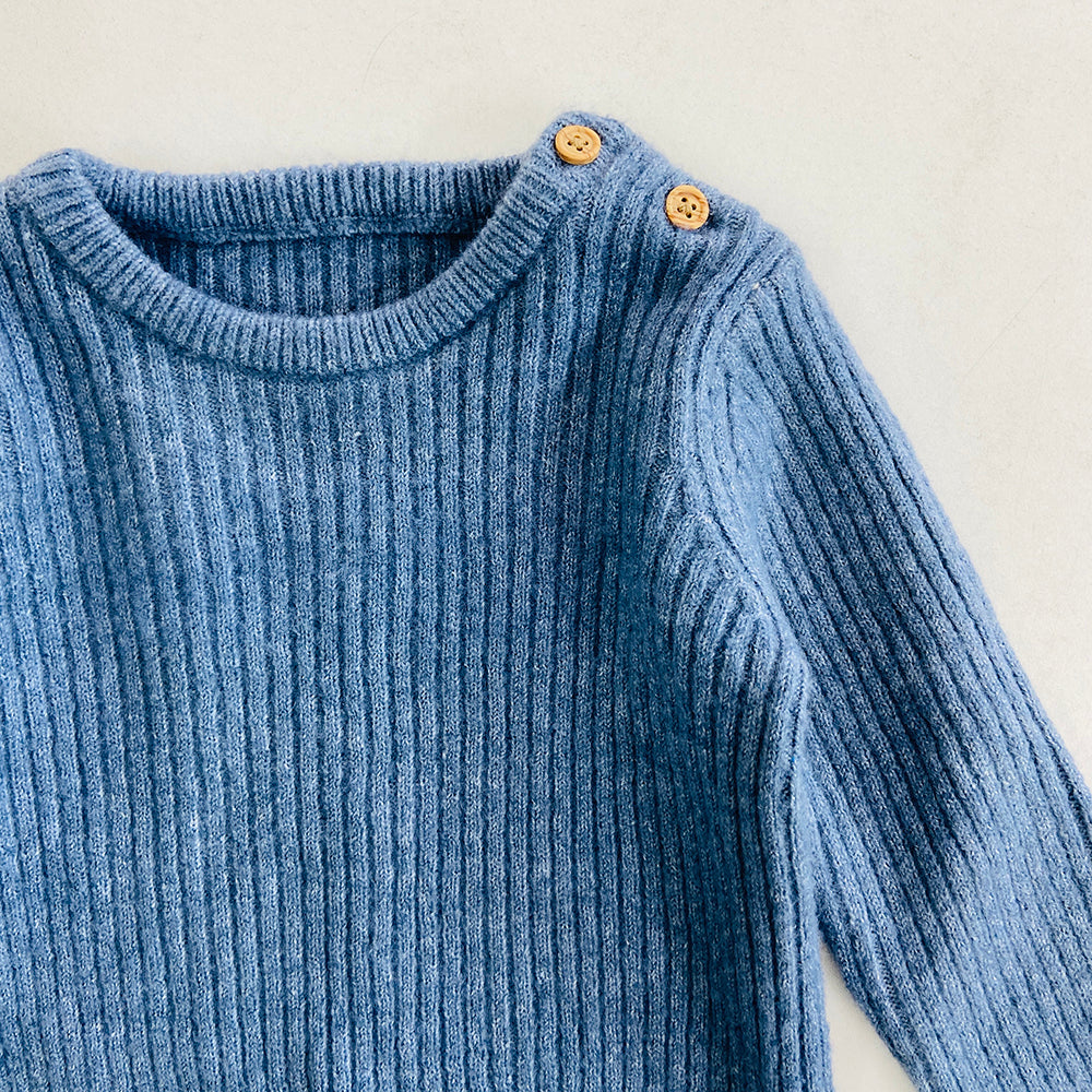 Baby Boys Long Sleeve Knit Cotton Sweater