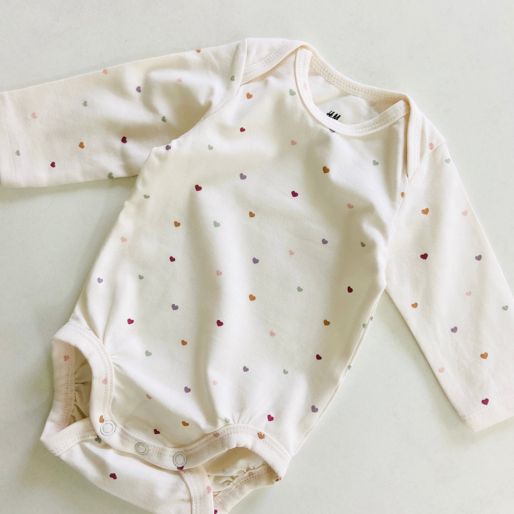 Newborn Baby Long Sleeve Cotton Bodysuit Romper