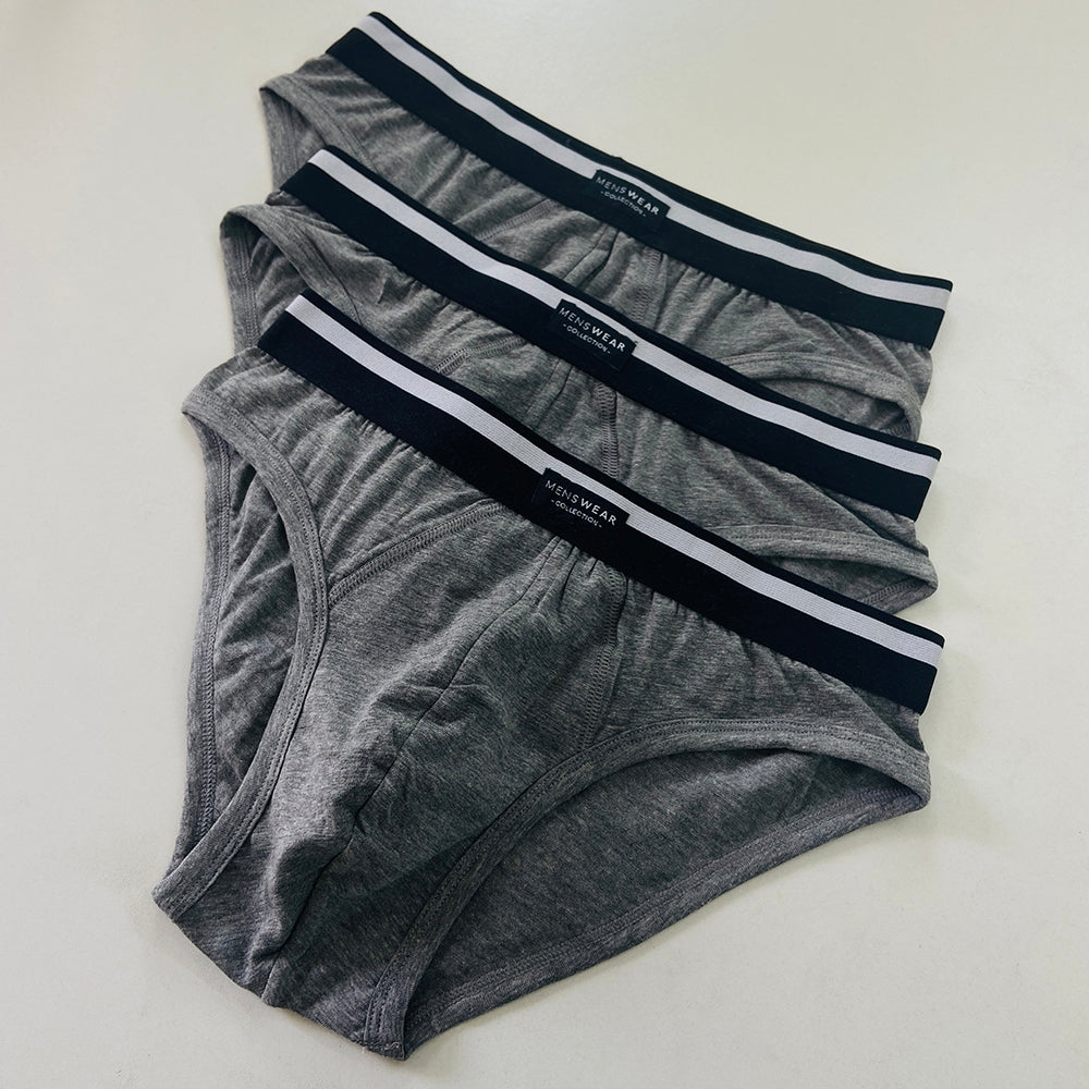 Pack of 3 Mens Outer Elastic Waistbelt Cotton Briefs