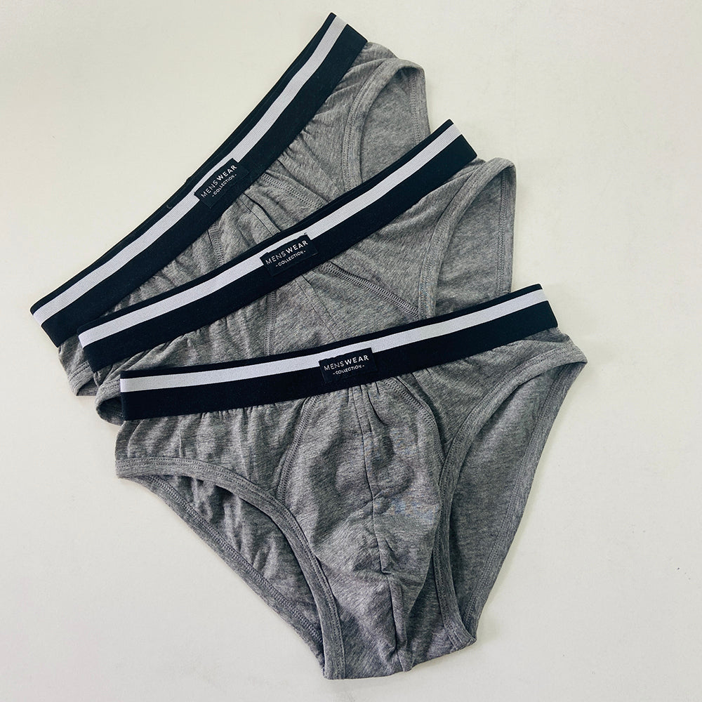 Pack of 3 Mens Outer Elastic Waistbelt Cotton Briefs