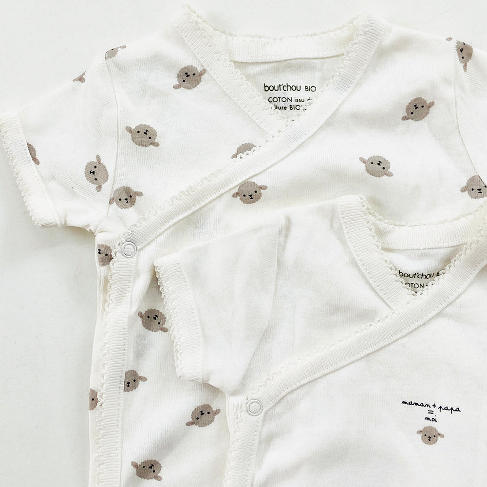Toddler Baby Half Sleeve Unisex Cotton Romper