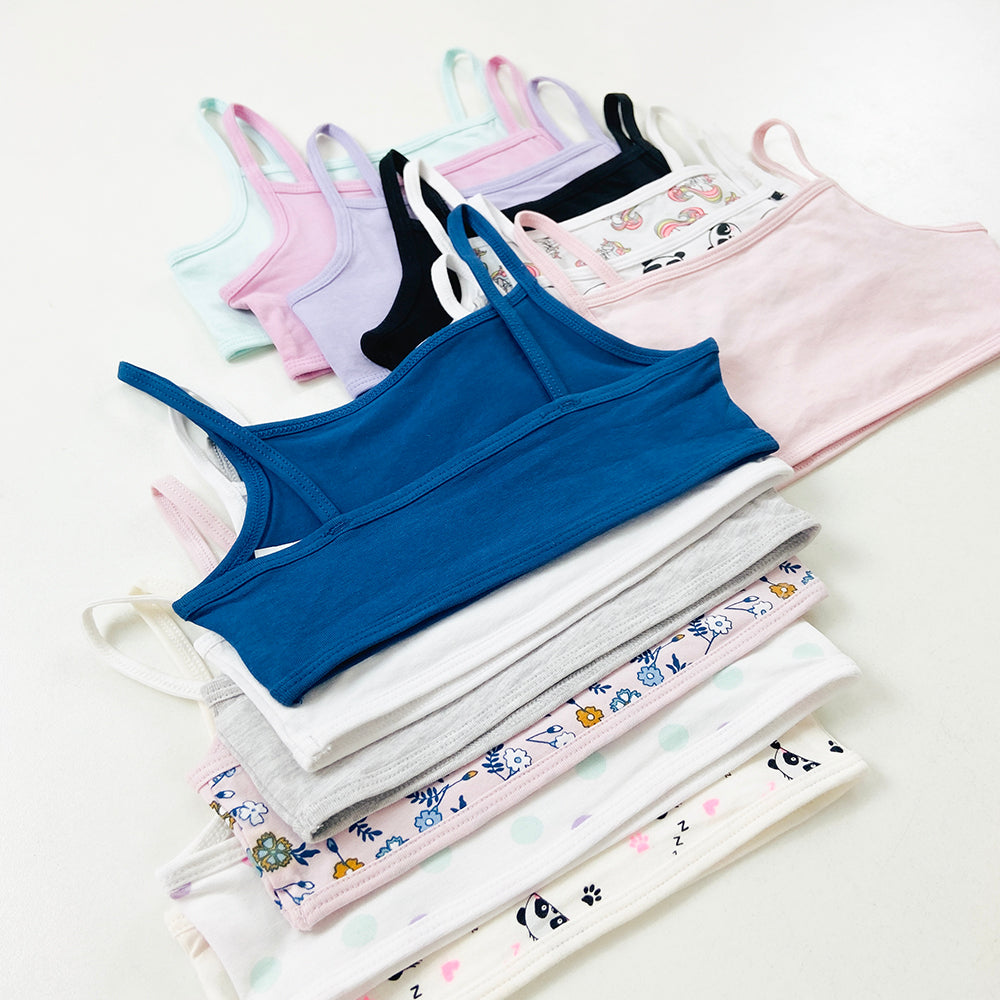 Pack of 4 Girl Camisole Cotton Bras