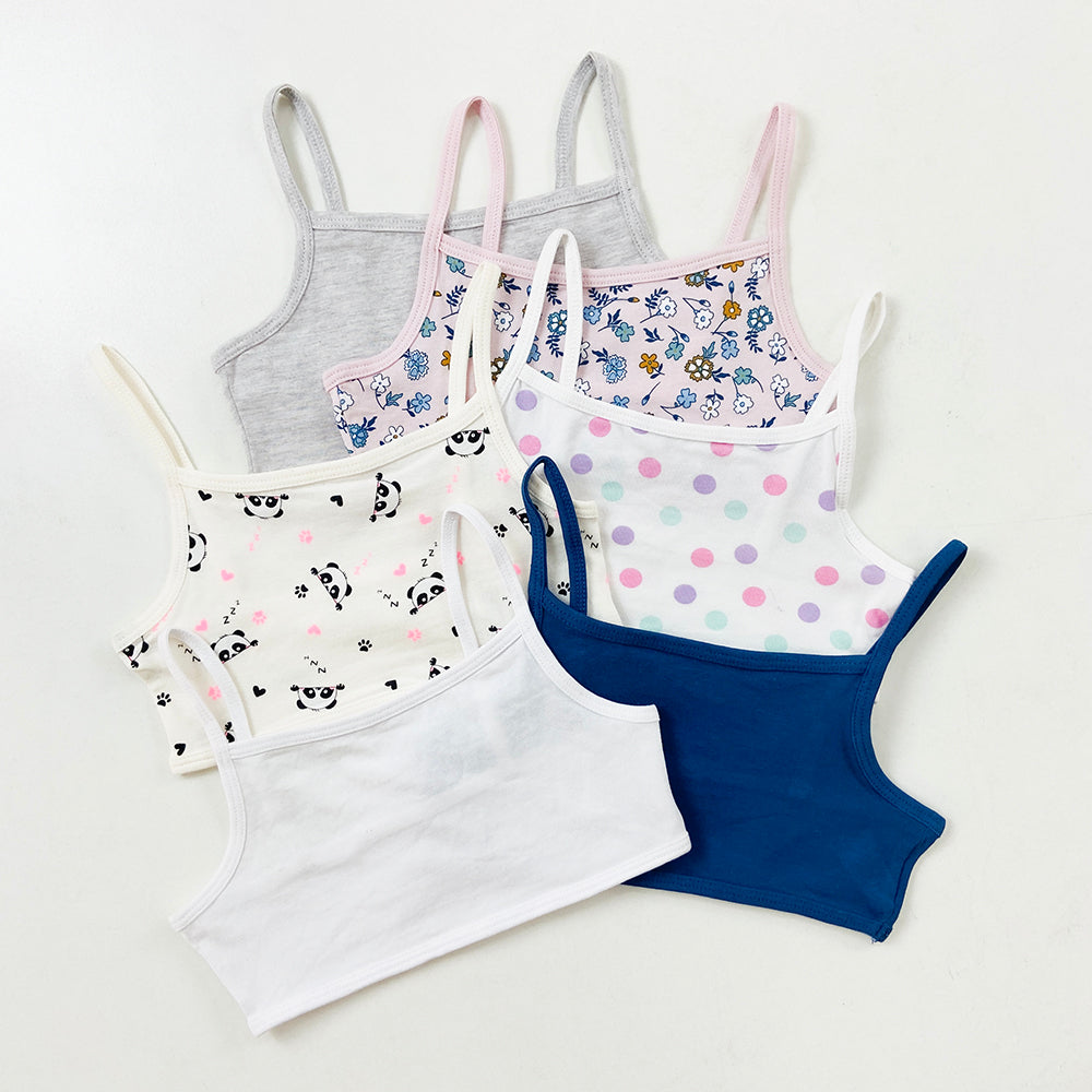 Pack of 4 Girl Camisole Cotton Bras