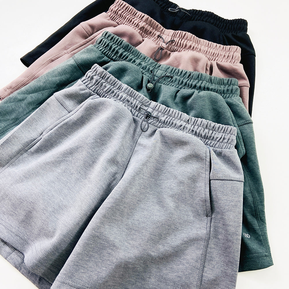 Ladies Side Pocket Fitness Running Sports Shorts