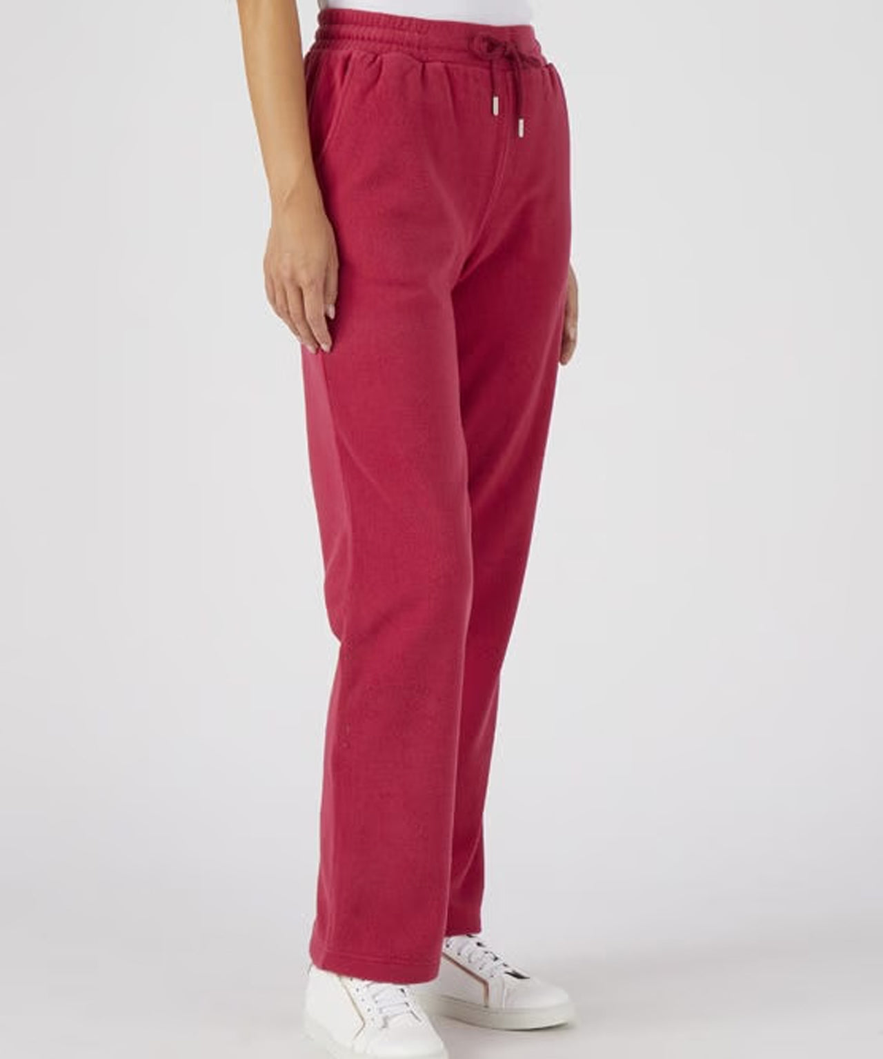 Womens Micro Fleece Straight Leg Pants with Pockets