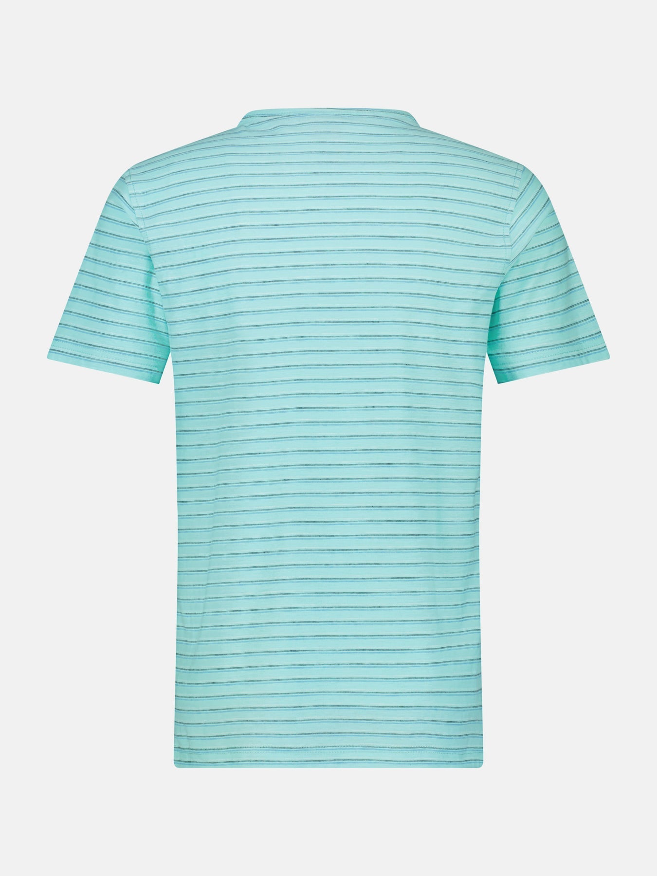 Men's Half Sleeve Striped Serafino T-shirt