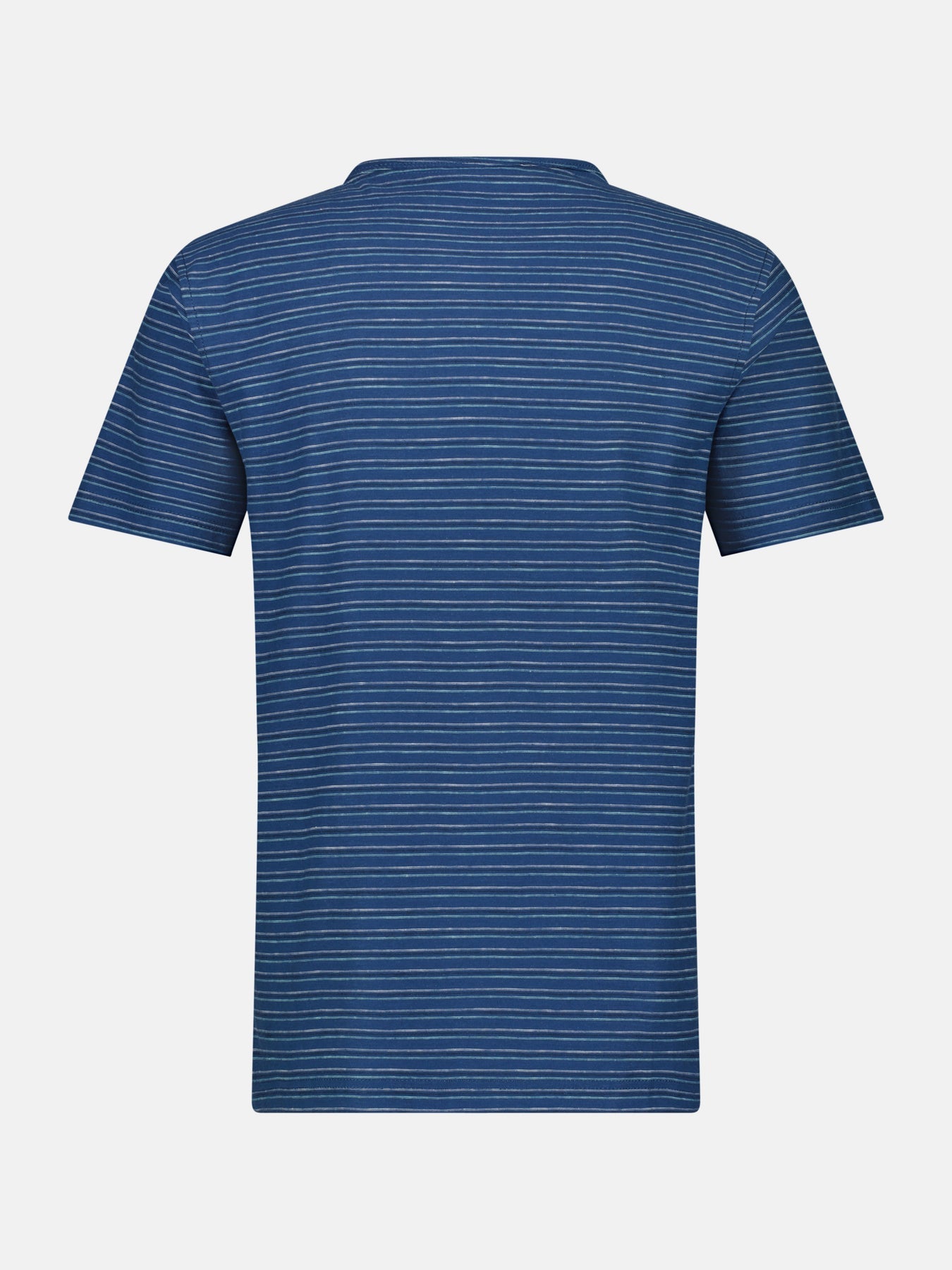 Men's Half Sleeve Striped Serafino T-shirt