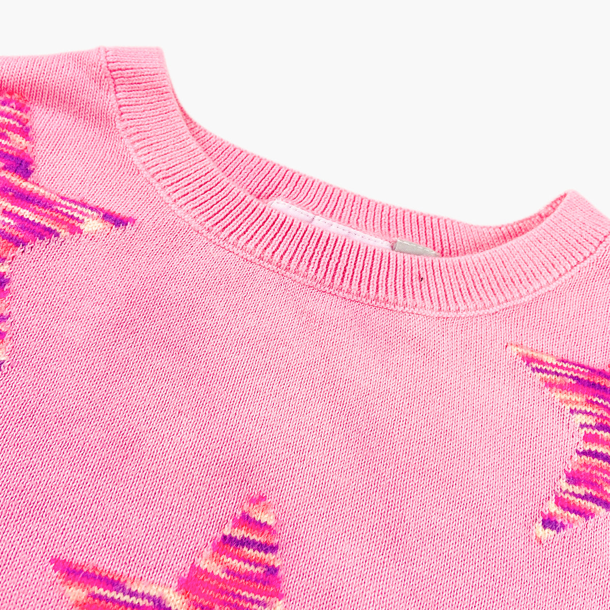 Girls Soft Knit Long Sleeve Pullover Sweater