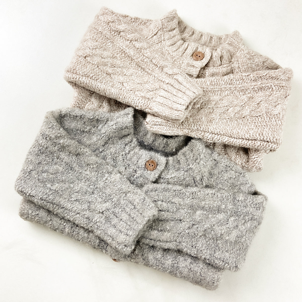 Girls Cotton Knitted Cardigan Sweater