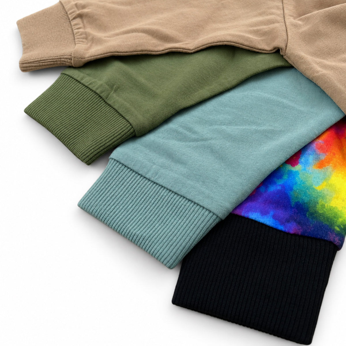 Kids Cotton Long-Sleeve T-Shirt with Ribbed Cuff