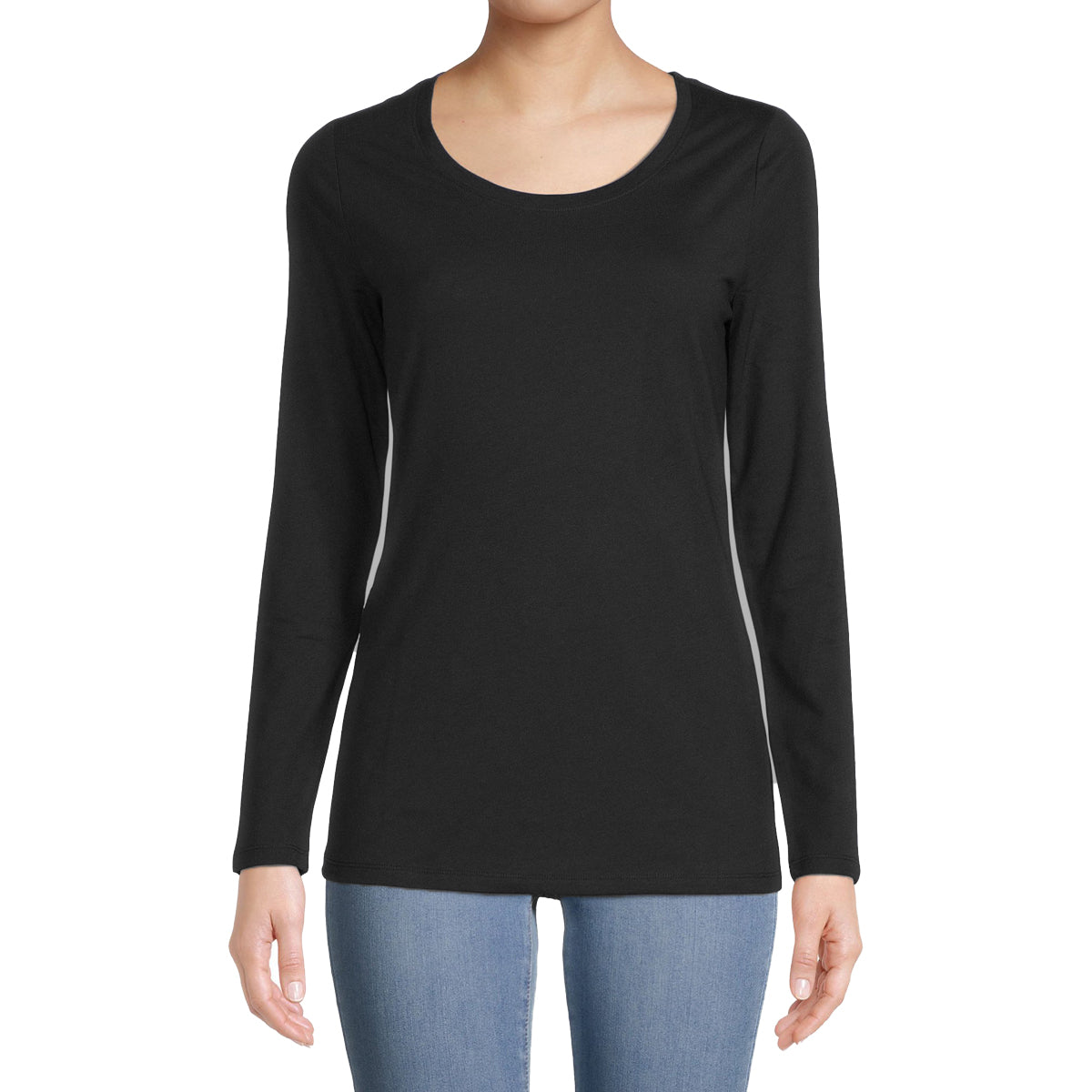 Womens Round Neck Cotton Full Sleeve T-shirt