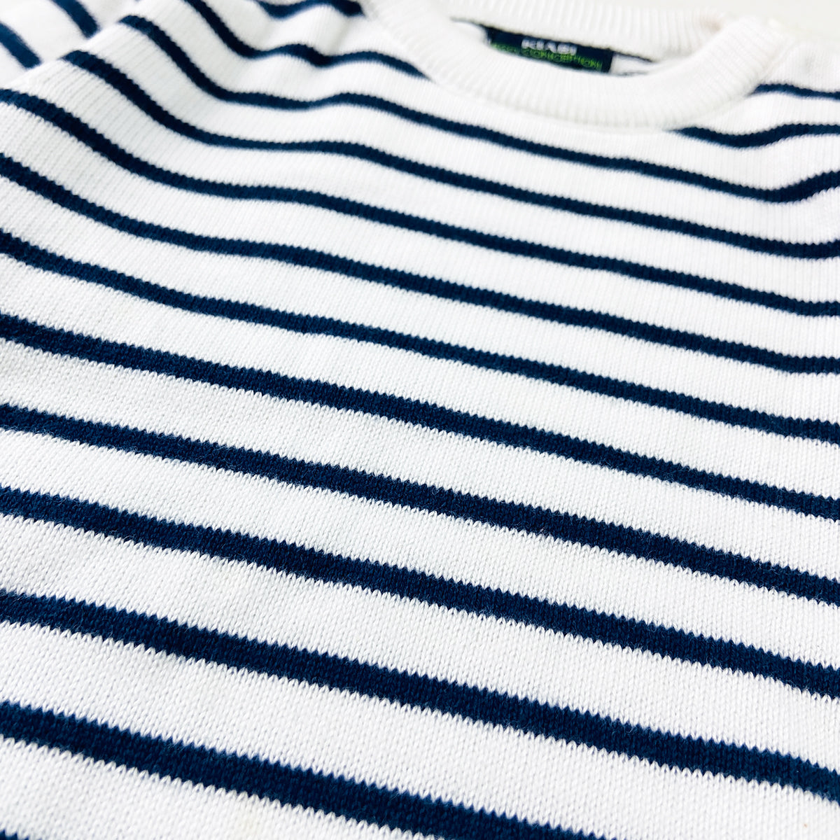 Toddler Baby Soft Cotton Striped Knit Full Sleeve Sweater