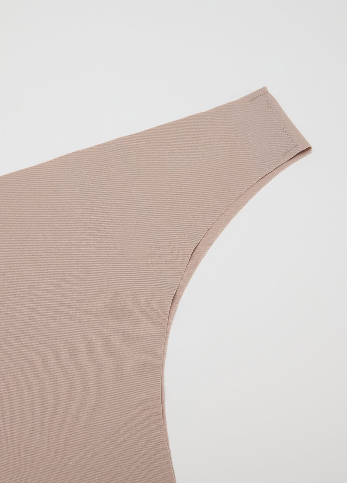 Womens Seamless Mid Rise Nylon Stretch Invisible Comfort Thong