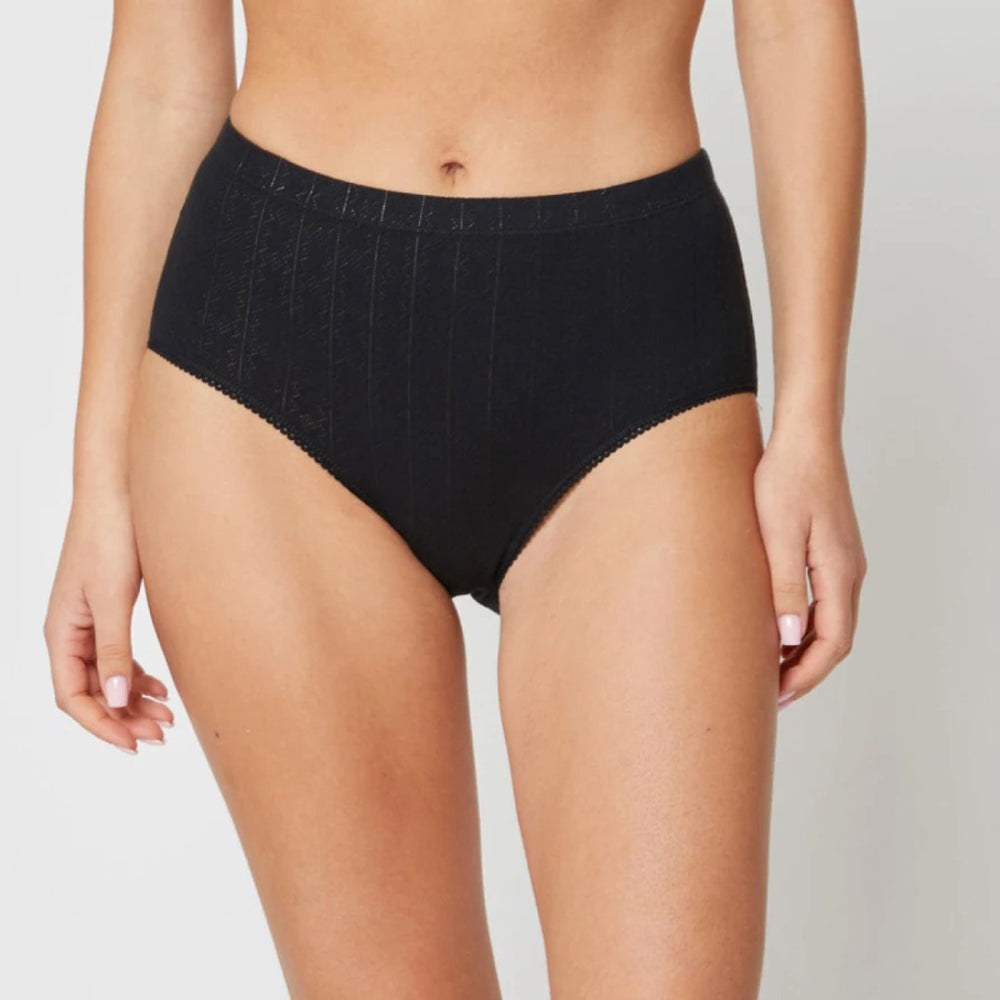 Pack of 3 Womens High Waist Cotton Brief Full Coverage Panty
