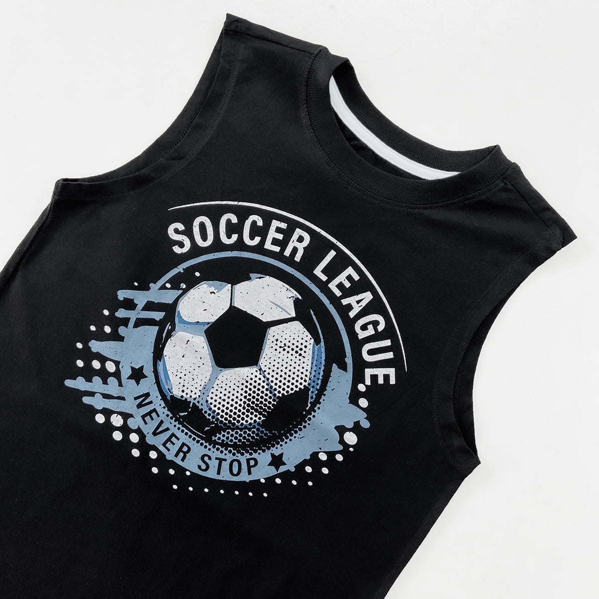 Boys Printed Sleeveless Soft Cotton & Breathable Summer Tank Top