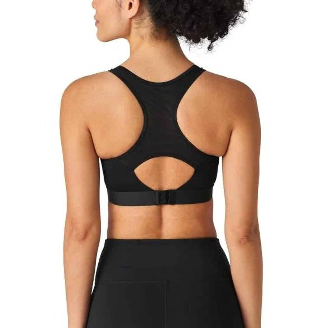 Women's High Support Padded Mesh Inserts Sports Bra
