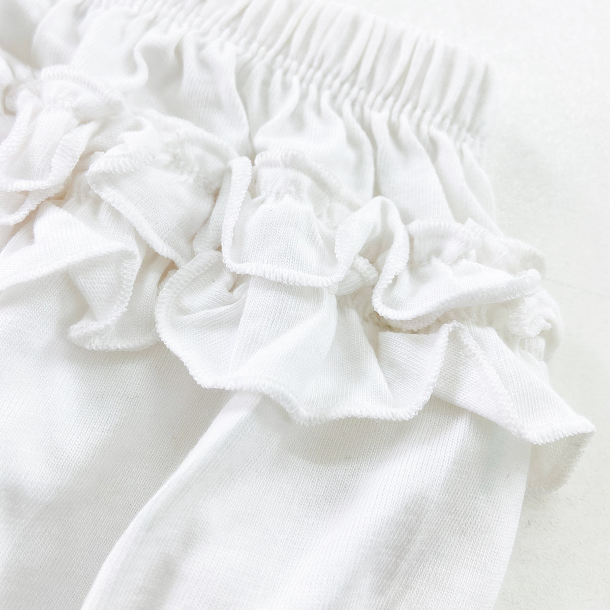 Baby Girls Ruffle Soft Cotton  Breathable Diaper Cover Short Pant