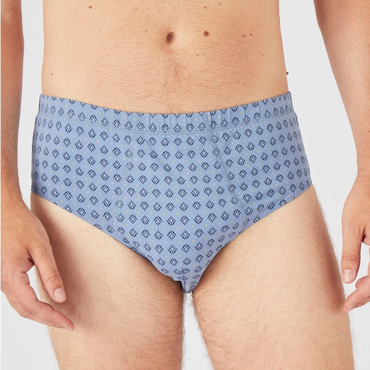 Pack of 3 Mens Classic Printed Cotton Briefs