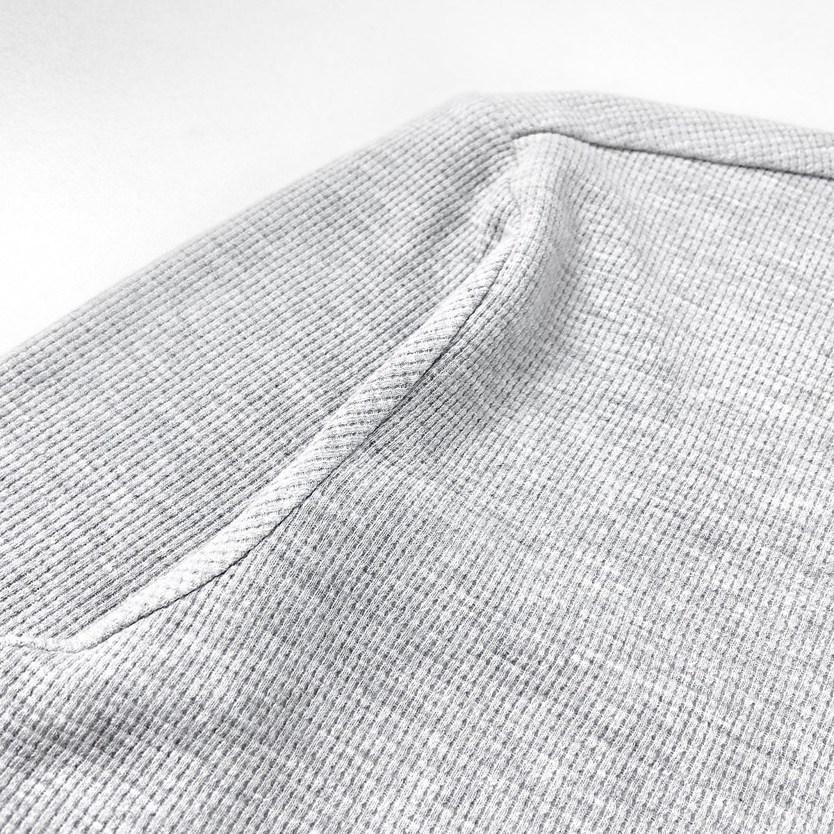 Men’s Waffle Knit Long Sleeve Henley T-shirt