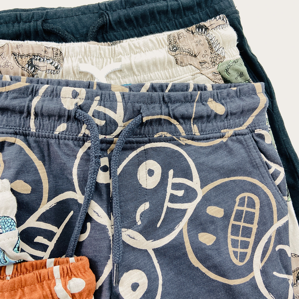 Boys Printed Cotton Summer Soft Breathable Casual Shorts With Pocket