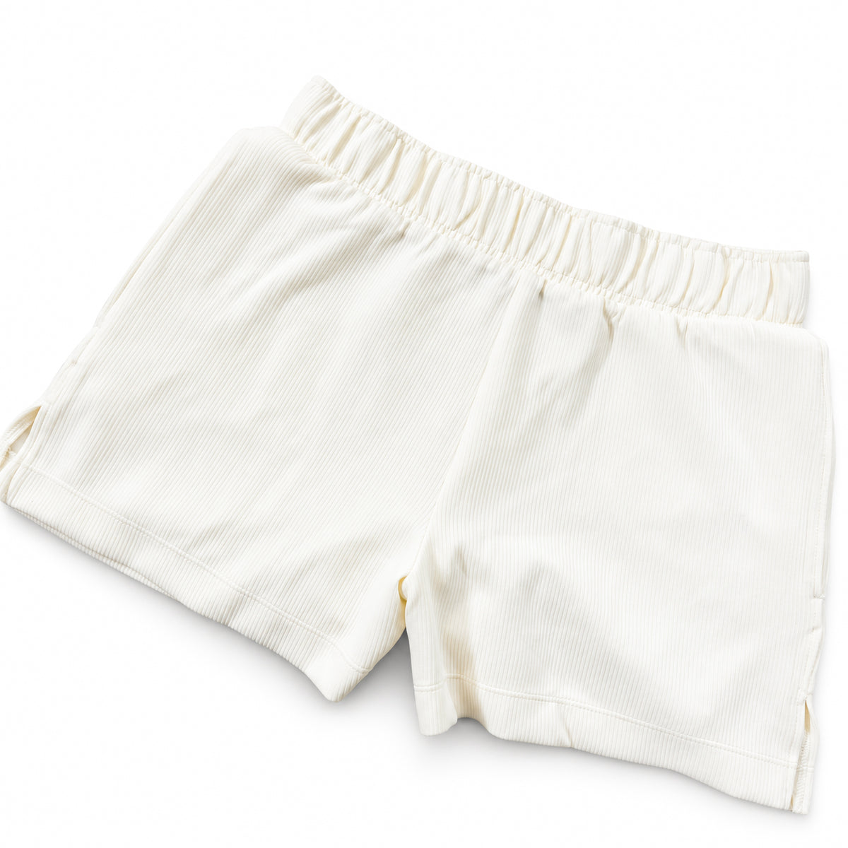 Women’s Elasticated Waistband Ribbed Stretch Shorts
