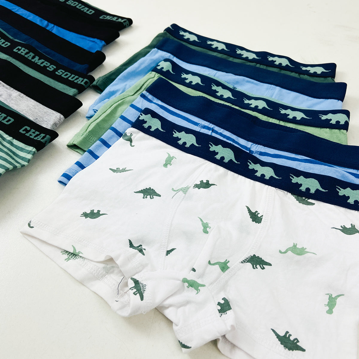 Pack of 5 Boys Soft Cotton Boxer Briefs | 2–14 Years